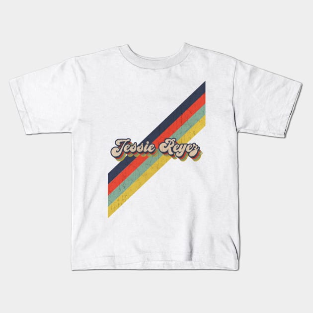 retro vintage color Jessie Reyez Kids T-Shirt by HarryMarket